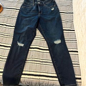 Express curvy skinny mid rise jean size 4 short